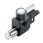 JURA Professional fine‑foam nozzle G2 (24250) — black and chrome nozzle with a side rotary control pin