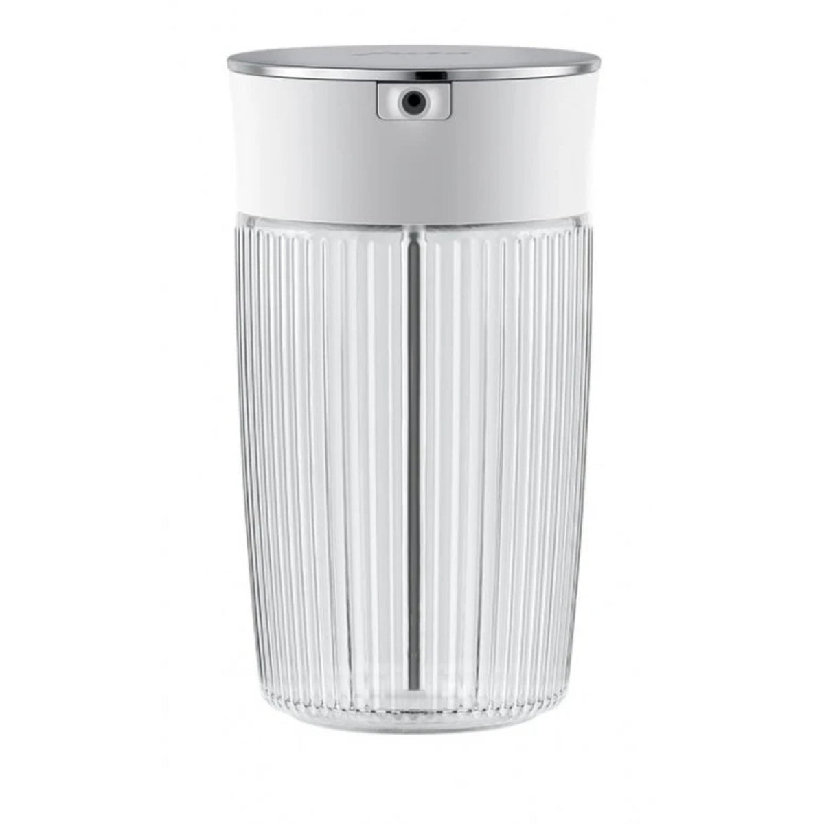 JURA Milk container EA (24313) transparent ribbed container with white lid and outlet for tubing