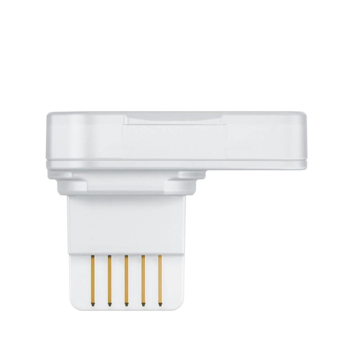 JURA WiFi Connect V2 (24323) biely modul s plochým konektorom a viditeľnými štyrmi zlatými kontaktmi