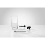 JURA Cold Sweet Nitro Kit EA (24328) – kit components: tall glass, plastic container with black lid, black adapter and