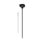 Nivona milk nozzle (NIML220) black rod with round head marked NIVONA and a cleaning brush