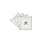 Sillar anti-allergy compatible bags for Rowenta vacuum cleaners (4 pcs) – five white flat bags with round mounting hole.