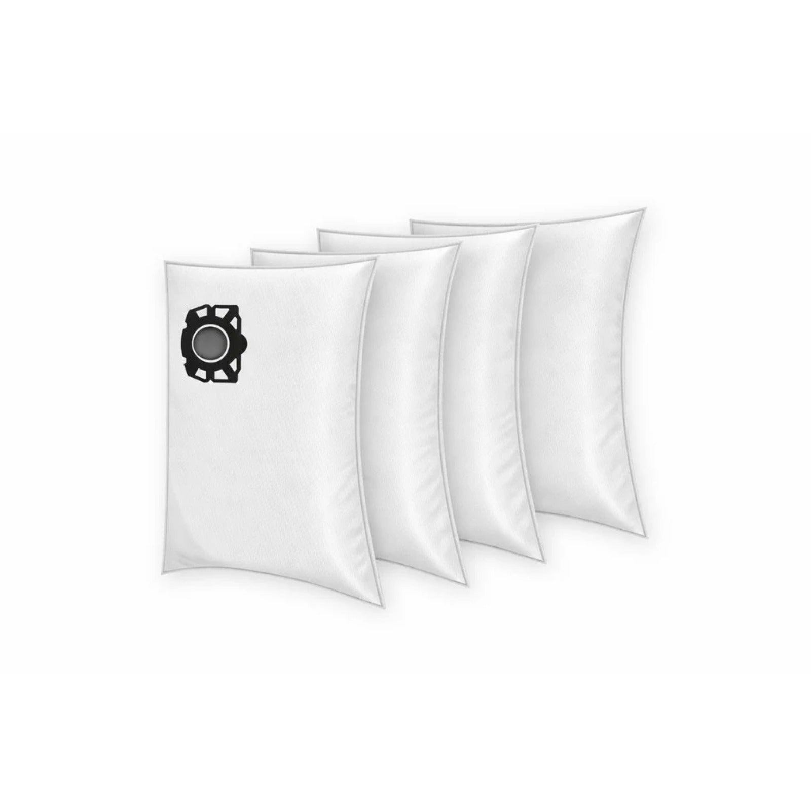 Sillar compatible bags for Kärcher vacuums WD2, WD3, SE4, SE 4001 (4 pcs) – four white filter bags with plastic