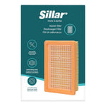 Sillar kompatibilný filter s vysávačmi Kärcher WD 4, WD 5 a WD 6 – oranžová obdĺžniková filtračná vložka na obale produktu