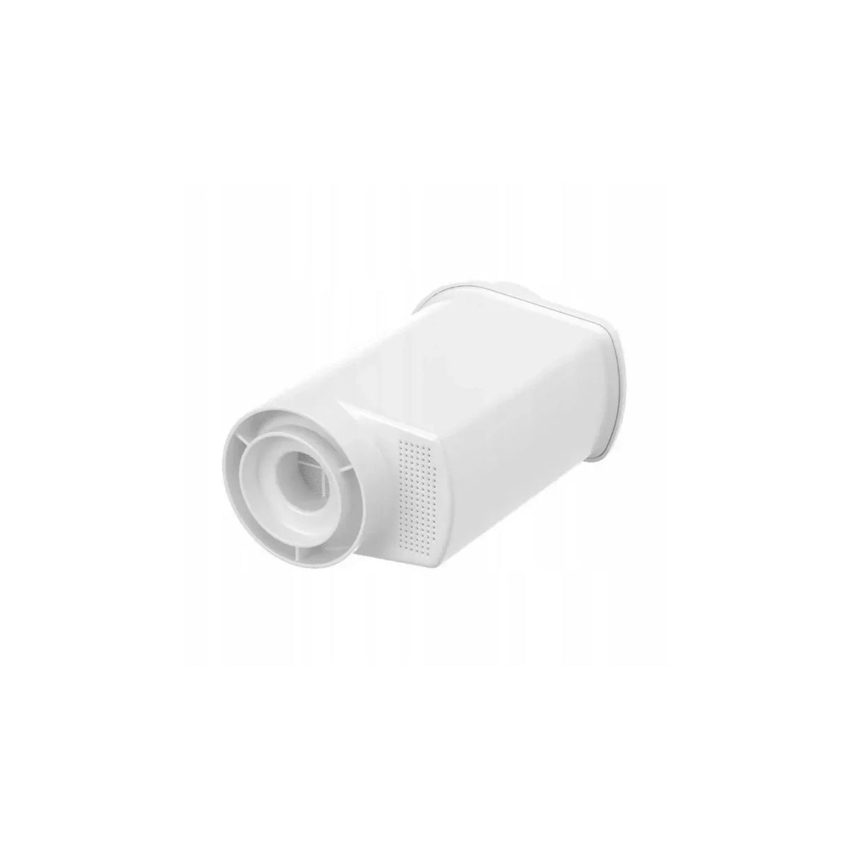 Aquafloow Intensive vodný filter kompatibilný s Bosch/Siemens (náhrada Intenza TZ70003/TCZ7003) biely filter zobrazený šikmo