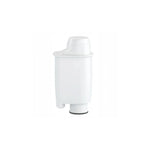 Aquafloow Intensive+ water filter compatible with Philips and Saeco coffee machines, white plastic filter shown from the side