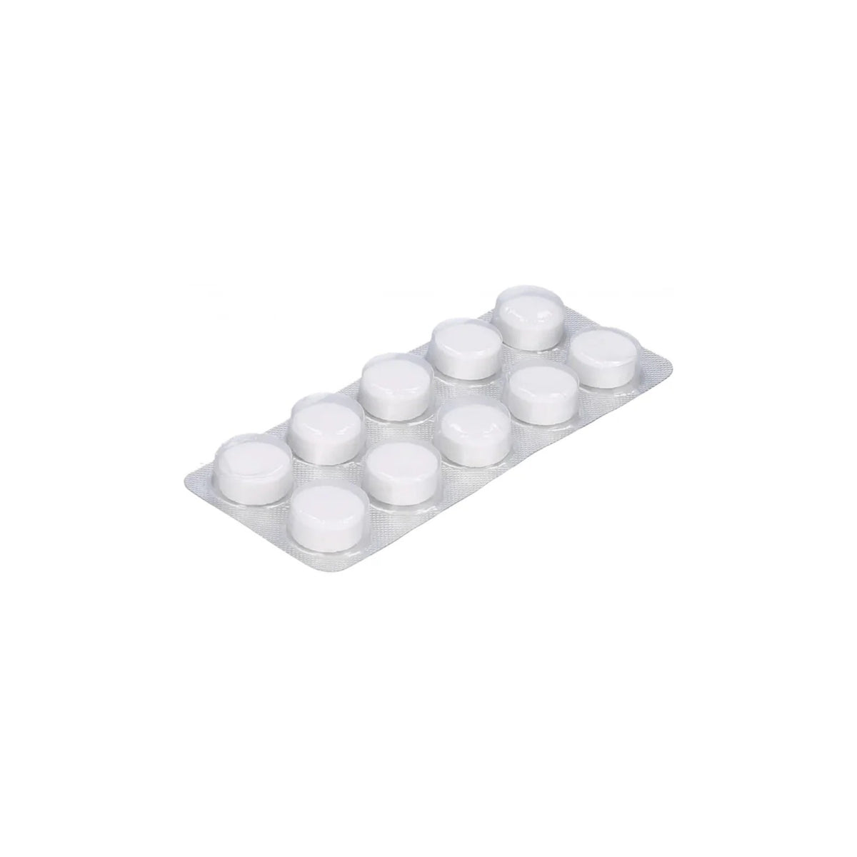 Aquafloow Tabs cleaning and degreasing tablets for coffee machines (10 pcs) – white blister with ten round white tablets