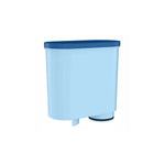 Aquafloow tekutý odvápňovač (500 ml) + 3x vodný filter Aquafloow Cleani – svetlomodrý plastový filter s tmavomodrým viečkom,