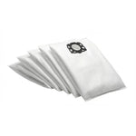 Sillar air filter + bags (5 pcs) for Kärcher vacuum cleaners WD 4/5/6 – five white filter bags with plastic hole holder