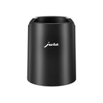 JURA Glacette cooler for glass milk container black (24167) – black cylindrical milk cooler with white Jura logo on the front