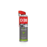 Červené a sivé aerosolové balenie CX-80 ACX Food Grease 500 ml so striekacím hrdlom a zeleným symbolom vrtule
