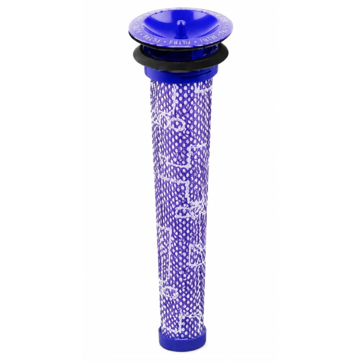 Sada kompatibilných HEPA filtrov pre Dyson V7 a V8 – modrý valcový umývateľný vstupný/výstupný filter s perforovanou sieťkou