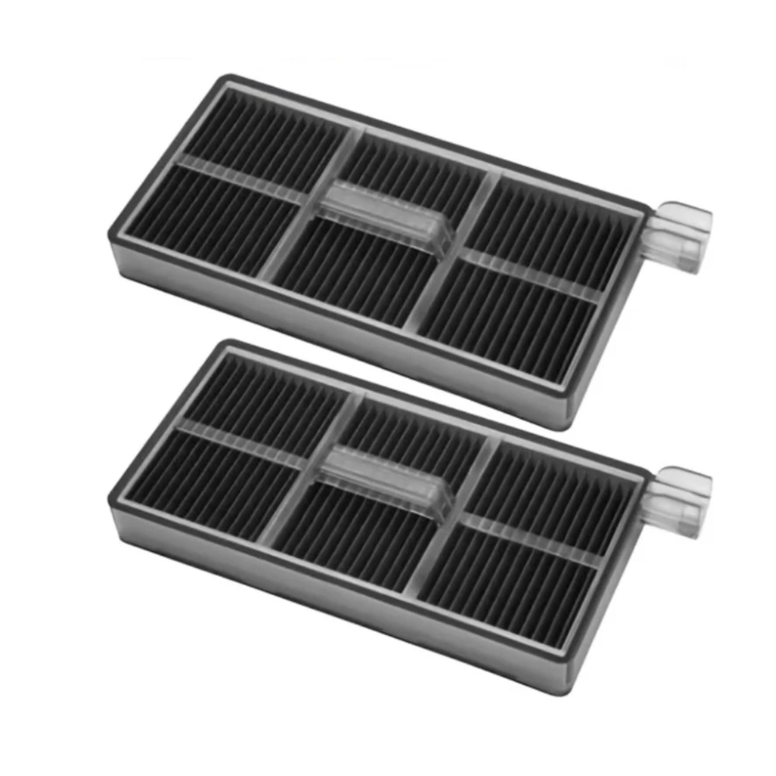 HEPA filtre kompatibilné s Dreame Aqua10 Ultra/Pro, X50 Pro, MOVA Z60 – dva čierne skladané filtre v plastovom ráme