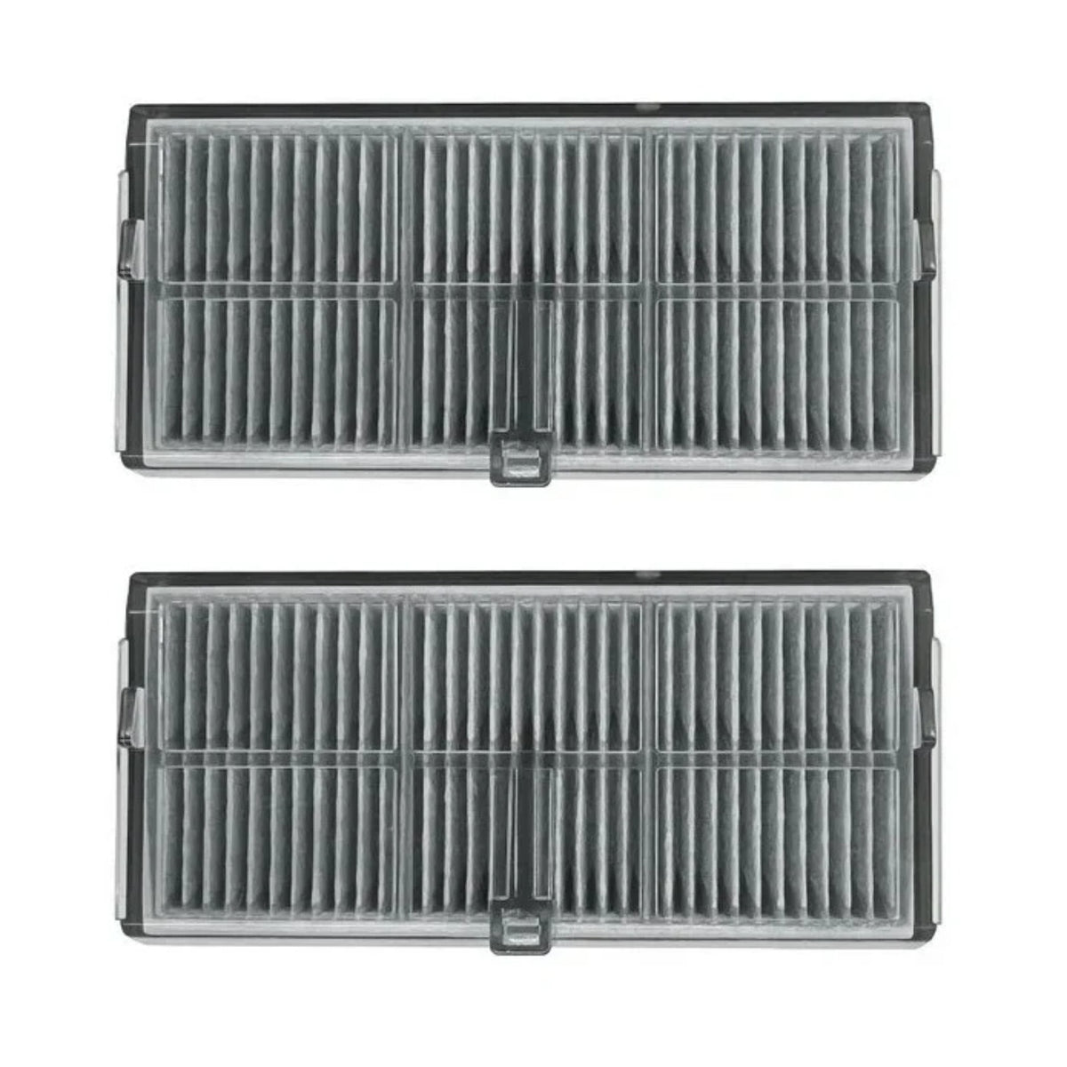 Dreame HEPA filtre pre X40 Ultra, X30 Ultra, L40 Ultra, L10s Pro Ultra, MOVA E30 – dva čierno-strieborné skladateľné filtre