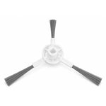 Compatible side brushes for Xiaomi Robot Vacuum X20 Pro, X20+, X10+, S20+ – white three‑spoke brush with gray bristles