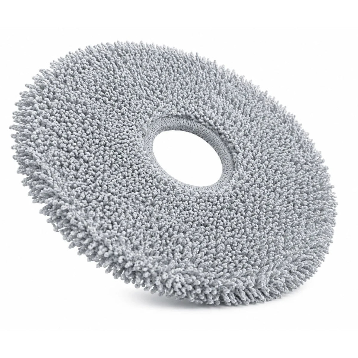 Xiaomi X20 Pro, X20 Plus, X10 Plus – gray circular mop cover with a hole and fluffy microfiber