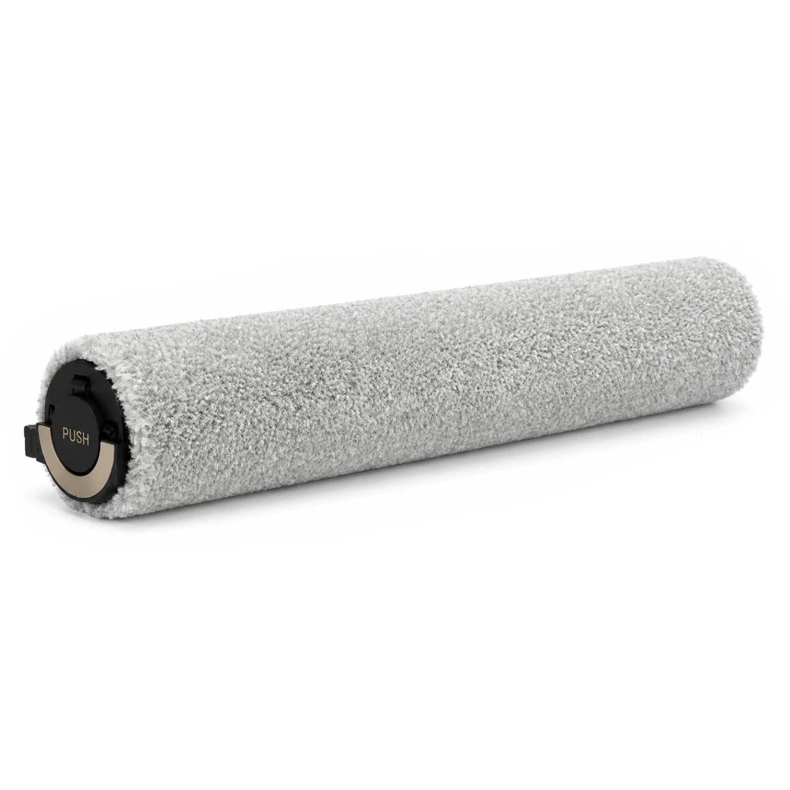 Mopovací valec kompatibilný s Dreame Aqua10 Ultra Roller – sivý textilný valec s plastovým koncom označeným PUSH
