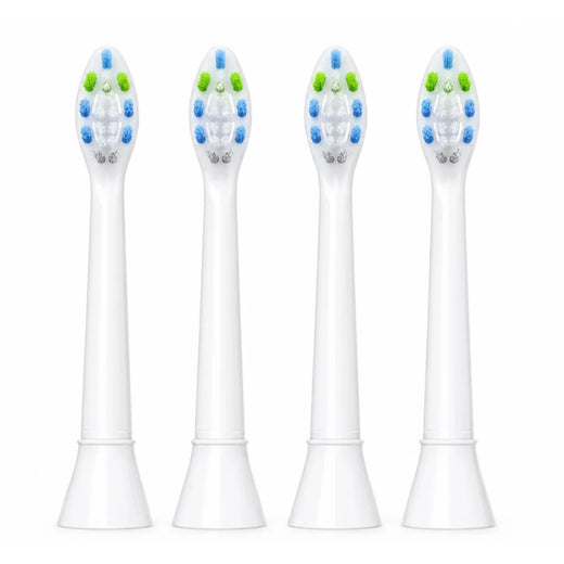 Replacement compatible brush heads for Philips Sonicare electric toothbrushes in white (4 pcs)