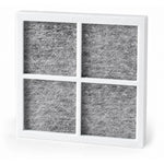Vzduchový filter LT120F pre LG (Pure N fresh) – biely rám so sivou vláknitou filtračnou vložkou, detail prierezu